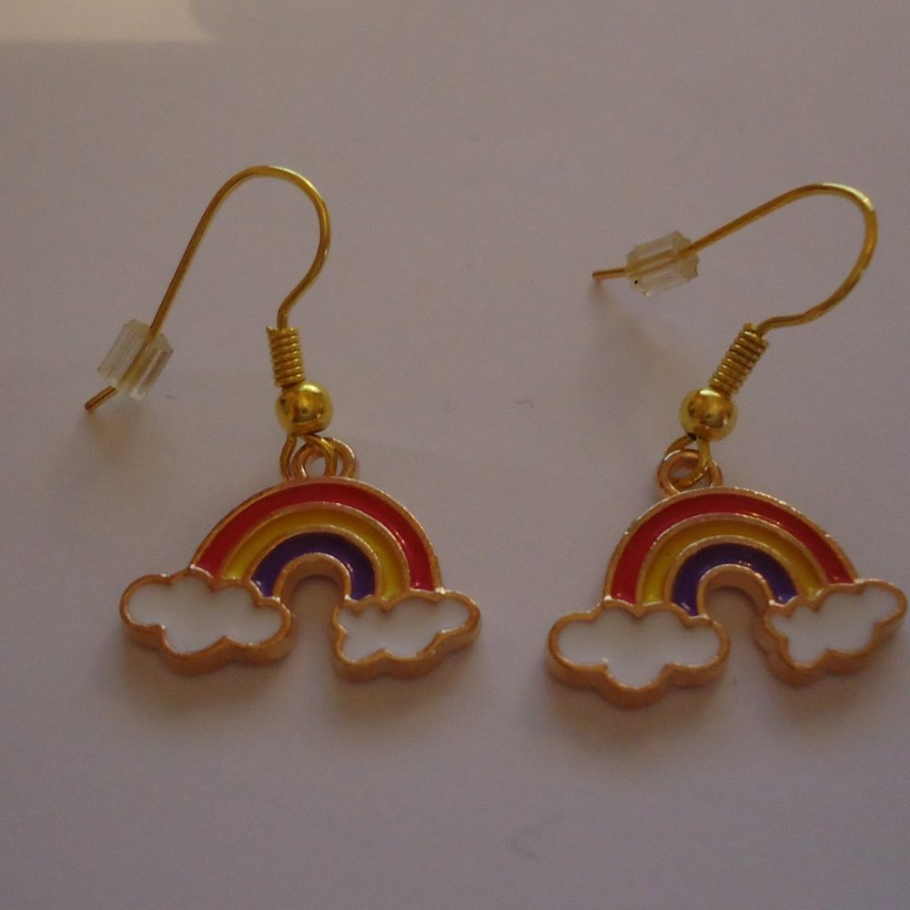 Hanging Rainbow Earrings - Picture 3 of 14